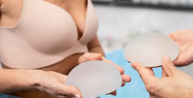 Silicone breast implants